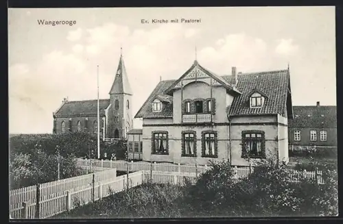 AK Wangerooge, Ev. Kirche mit Pastorei