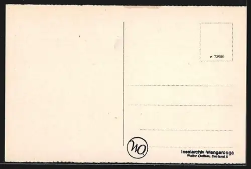 AK Wangerooge, Bahnhofstrasse mit Leuchtturm