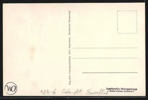 Foto-AK Wangerooge, Sturmtag 8.10.1926, Brandung an der Promenade, Sturmflut