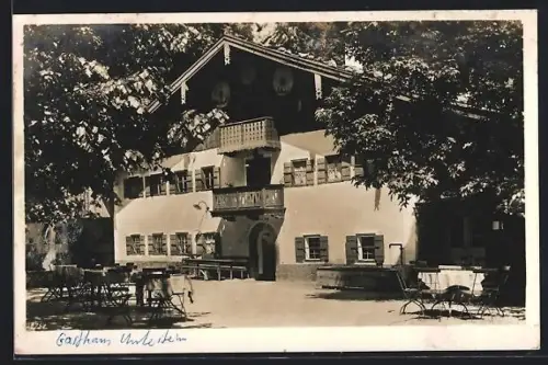 AK Königssee / Obb., Gasthaus Unterstein, Inh. Franz Weindl