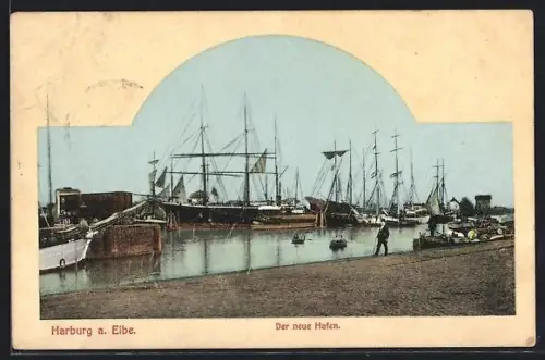 AK Hamburg-Harburg, Der neue Hafen