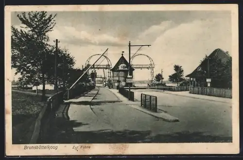 AK Brunsbüttelkoog, Strasse zur Fähre