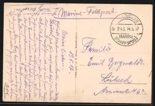 AK Brunsbüttelkoog am Kaiser-Wilhelm-Kanal, Pauluskirche