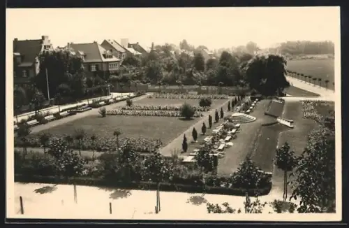 Foto-AK Bad Hönningen, Gartenanlage im Ort