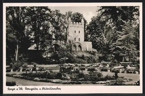 AK Speyer a. Rh., Domgarten, Heidentürmchen