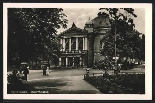AK Halle /Saale, Stadttheater