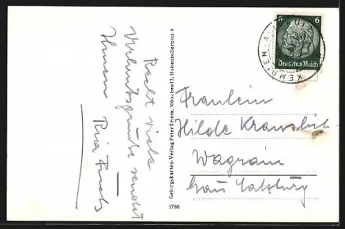 AK Kempten /Allgäu, Denkmal, Flusspartie im Ort