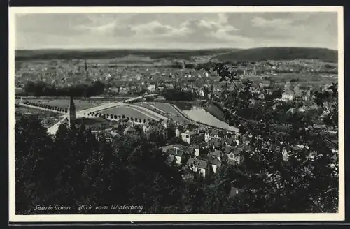 AK Saarbrücken, Blick vom Winterberg