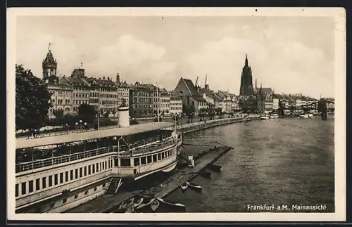 AK Frankfurt a. M., Mainansicht
