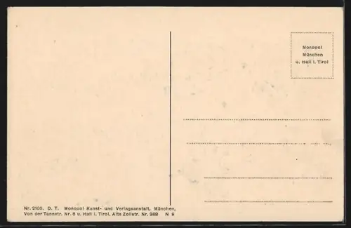 AK Partenkirchen, Ortsansicht mit Bergpanorama
