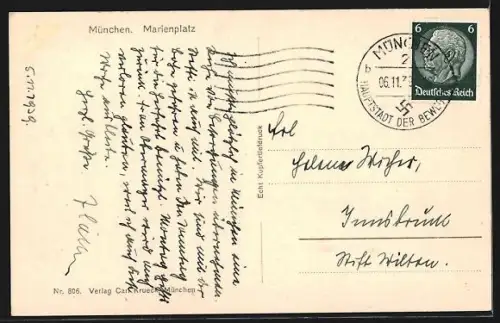 AK München, Marienplatz