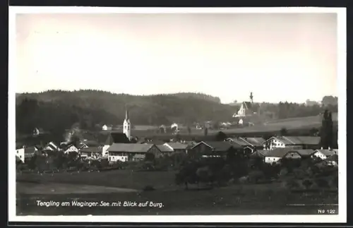 AK Tengling am Waginger See, Blick auf Burg