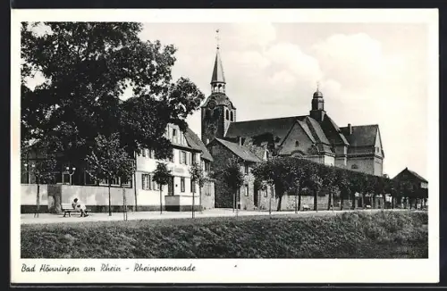 AK Bad Hönningen am Rhein, Rheinpromenade