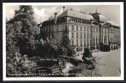 AK Donaueschingen, Partie im Ort, Donauquelle