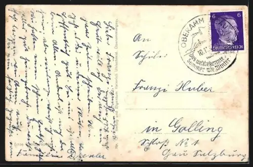 AK Graswang /Oberammergau, Alte Bauernhäuser