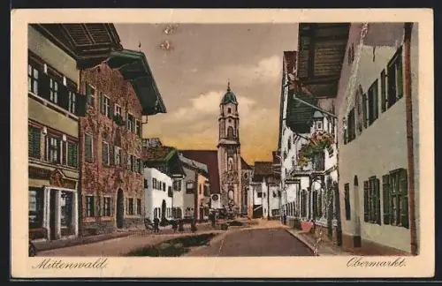 AK Mittenwald, Obermarkt