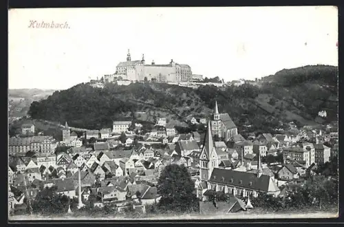 AK Kulmbach, Ortsansicht mit Kirche