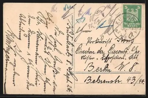 AK Kulmbach, Ortsansicht mit Kirche