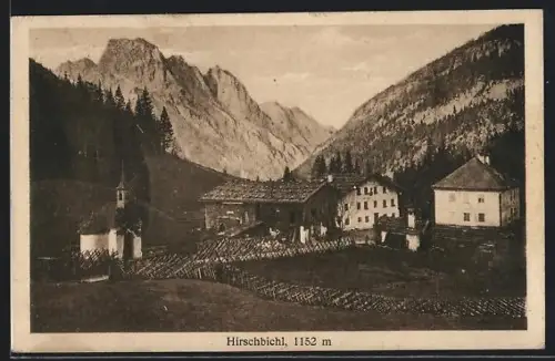 AK Weissbach / Alpenstrasse, Gasthof Hirschbühel, Inh. Josef Kofler, Hirschbichl