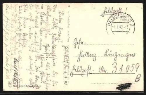 AK Halberstadt, Dom, Rathaus, Holzmarkt, Hauptzollamt, Martinikirche