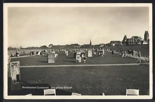 AK Cuxhaven, Der grüne Strand, Nordseebad