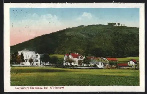 AK Emdenau bei Wildungen, Ortspanorama
