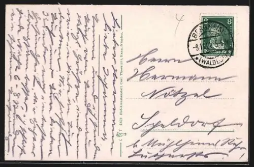 AK Emdenau bei Wildungen, Ortspanorama