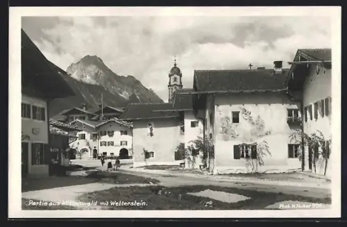 AK Mittenwald, Partie mit Wetterstein