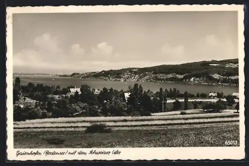 AK Gaienhofen /Bodensee, Bodensee mit dem Schweizer Ufer