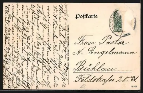 AK Frauenstein i. Erzgeb., Blick zum Ort