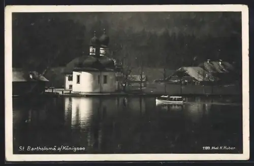 AK St. Bartholomä a. Königssee, Partie im Ort