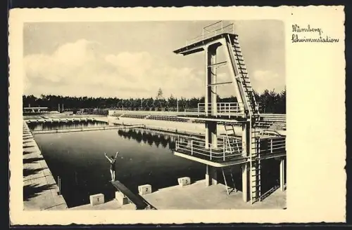 AK Nürnberg, Schwimmstadion mit Sprungturm