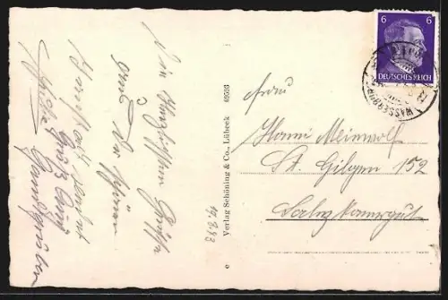 AK Wasserburg am Inn, Partie am Inn