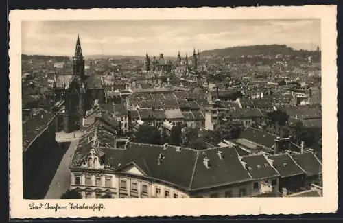 AK Bad Aachen, Stadtansicht mit Kirche