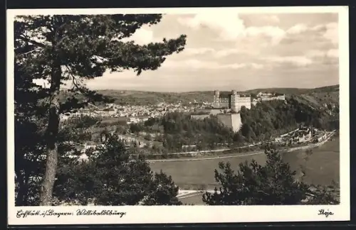 AK Eichstätt /Bayern, Blick zur Willibaldsburg