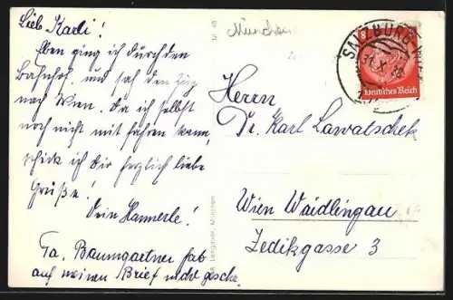 AK München, Blick von der Turmstube der Peterskirche