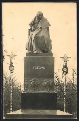 AK Moskau, Gogol-Denkmal
