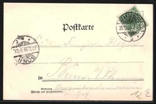 AK Saargemünd, Teilansicht aus der Vogelschau