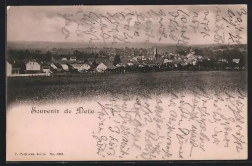 AK Delle, Vue sur le village et la campagne environnante