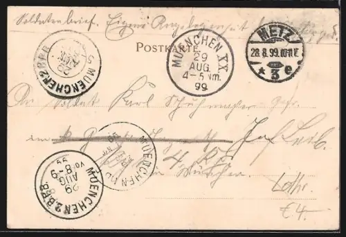 AK Metz, Église Saint-Vincent avec le lycée