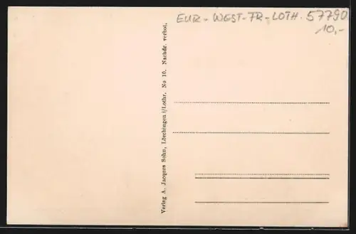 AK Lörchingen /Lothr., Teilansicht mit Kirche und umliegenden Gebäuden