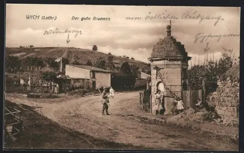 AK Wich /Lothr., Der gute Brunnen