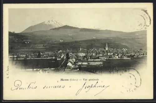 AK Mens /Isère, Vue générale