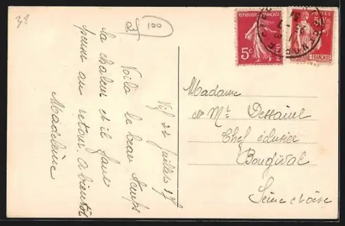 AK Les Saillants /Isère, Vue générale, au fond le Gevovrey de Vif et les usines