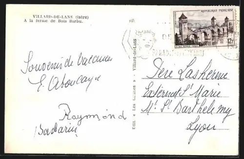 AK Villard-de-Lans /Isère, À la ferme de Bois Barbu
