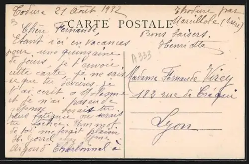 AK Thodure /Isère, Panorama de Thodure