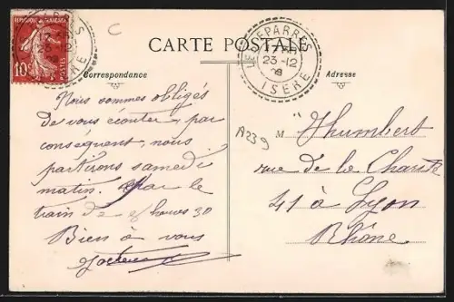 AK Tramolé /Isère, Vue générale du village et des champs environnants