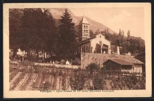 AK Voreppe, Église romane du XIe siècle, Monument Historique