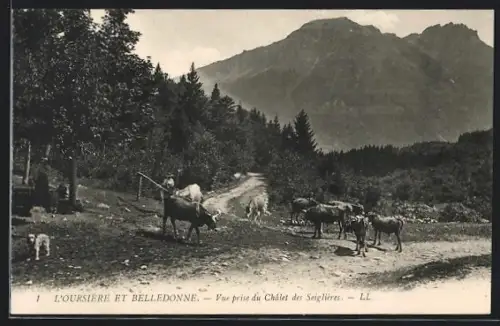 AK L`Oursière et Belledonne, Vue prise du Chalet des Seiglières