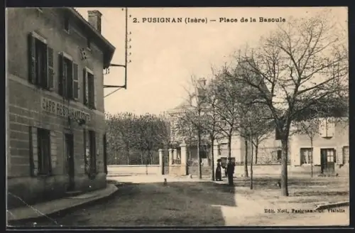 AK Pusignan /Isère, Place de la Basoule
